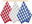 Flower - beige, blue, red