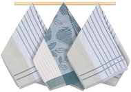 Bellatex Set of 3 pieces - 50 × 70 cm - grey-blue stripe - Kitchen Towel