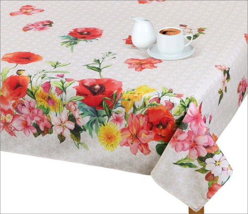 Bellatex Ubrus EMA - 135 × 120 cm - květinová bordura - Ubrus - Hlavní obrázek