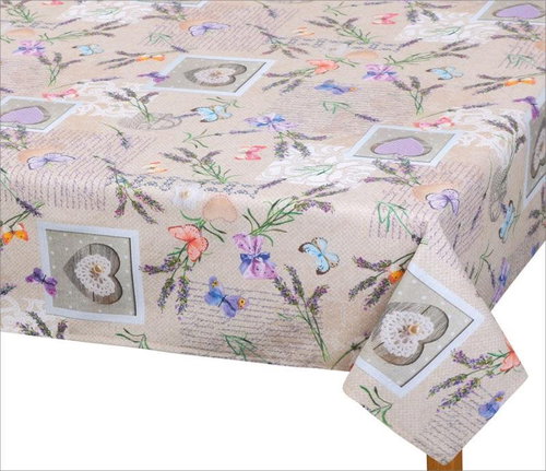 Bellatex Tablecloth EMA - 140 × 160 cm - patchwork lavender - Tablecloth - Main image
