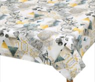 Bellatex Tablecloth EMA - 140 × 160 cm - triangles grey - Tablecloth