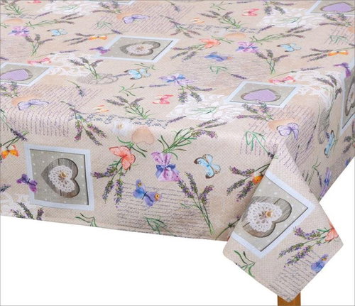 Bellatex Tablecloth EMA - 140 × 180 cm - patchwork lavender - Tablecloth - Main image