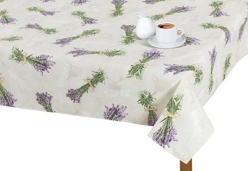 Bellatex Tablecloth EMA - 140 × 200 cm - lavender bundle - Tablecloth - Main image
