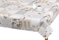 Bellatex Tablecloth EMA - 40 × 140 cm - beige-grey patchwork - Tablecloth
