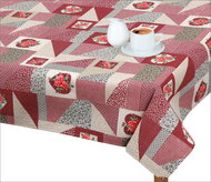 Bellatex Tablecloth EMA - 50 × 50 cm - patchwork burgundy - Tablecloth