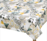 Bellatex Tablecloth EMA - 50 × 50 cm - triangles grey - Tablecloth