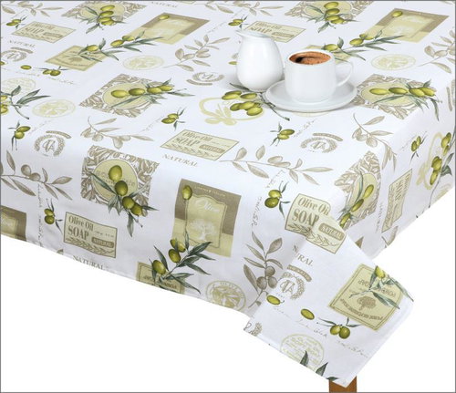 Bellatex Tablecloth EMA - 70 × 70 cm - olive - Tablecloth - Main image