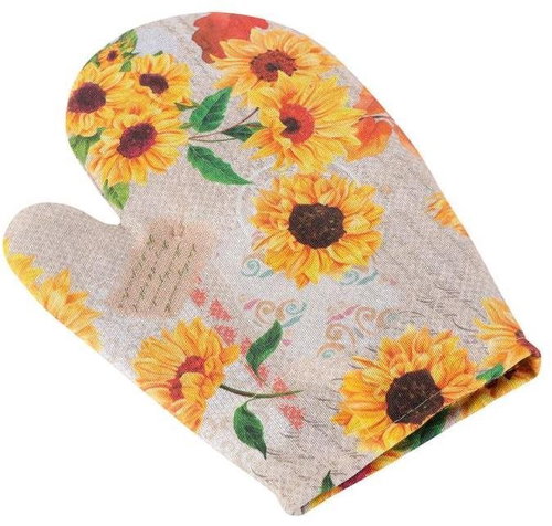 Bellatex 28 × 18 cm - sunflowers - Oven Mitt - Main image