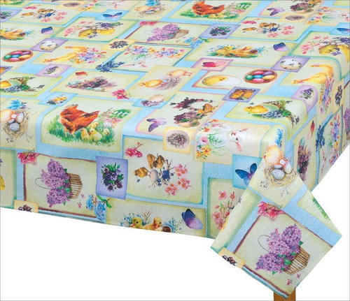 Bellatex Tablecloth EMA - 70 × 70 cm - Easter patchwork - Tablecloth - Main image