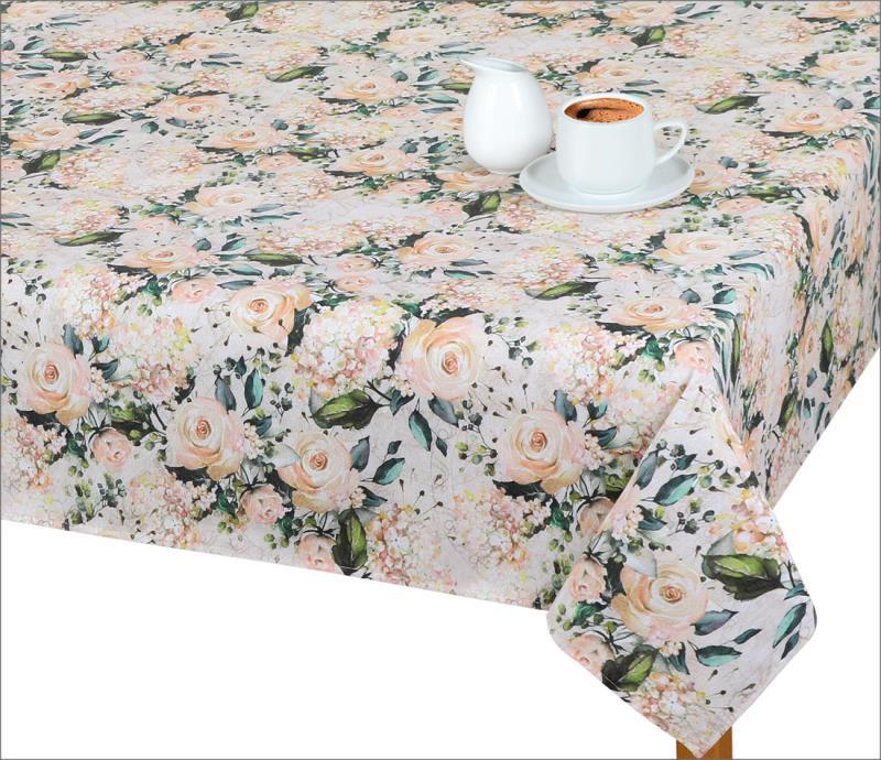 Bellatex EMA, kerek, átmérő 130 cm, vanília rózsa