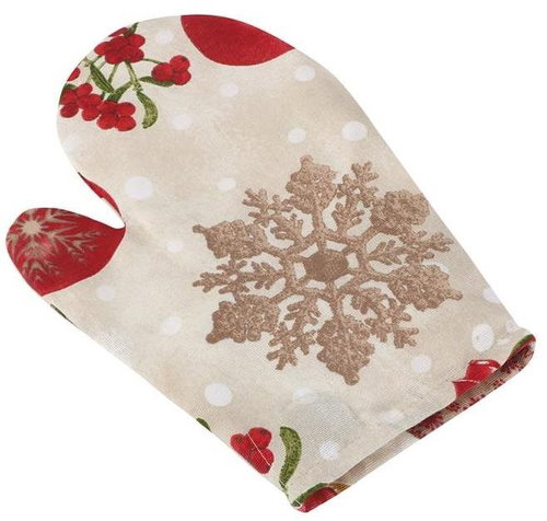 Bellatex 28 × 18 cm - Christmas mistletoe - Oven Mitt - Main image