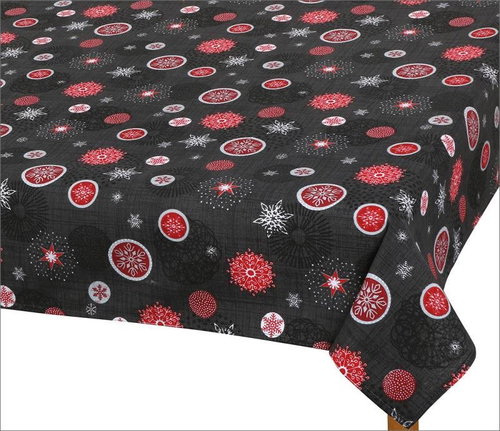 Bellatex Tablecloth CHRISTMAS - 70 × 70 cm - Christmas decorations grey - Tablecloth - Main image
