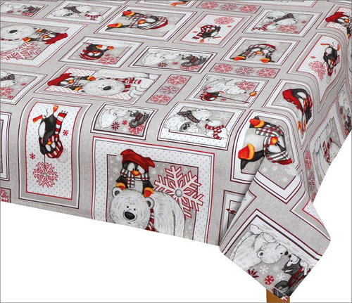 Bellatex Tablecloth CHRISTMAS - 70 × 70 cm - winter patchwork - Tablecloth - Main image