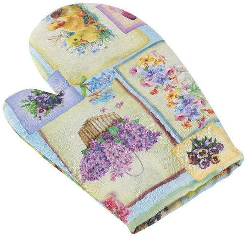 Bellatex Easter motif - 28 × 18 cm - Easter patchwork - Oven Mitt - Main image