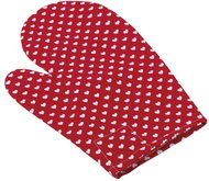 Bellatex 28 × 18 cm - red hearts - Oven Mitt