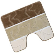 Bellatex AVANGARD - wc 60 × 50 cm - béžové hvězdy - Toilet Mat