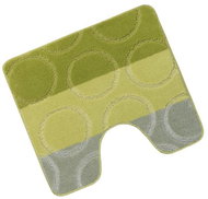 Bellatex AVANGARD - wc 60 × 50 cm - zelené kroužky - Toilet Mat