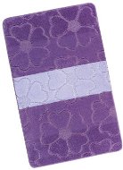 Bellatex AVANGARD 60 × 100 cm - fialové květy - Koupelnová předložka