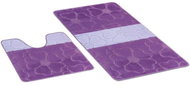 Bellatex SADA AVANGARD 60 × 100 + 60 × 50 cm - fialové květy - Bath Mat