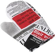 Bellatex 28 × 18 cm - newspaper red - Oven Mitt