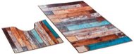 Bellatex 3D tisk sada 60 × 100, 60 × 50 cm - dřevěná podlaha - Koupelnová předložka