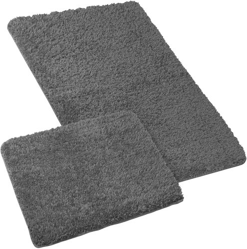 Bellatex MICRO set - without fittings 60 × 100, 60 × 50 cm - grey - Bath Mat - Main image