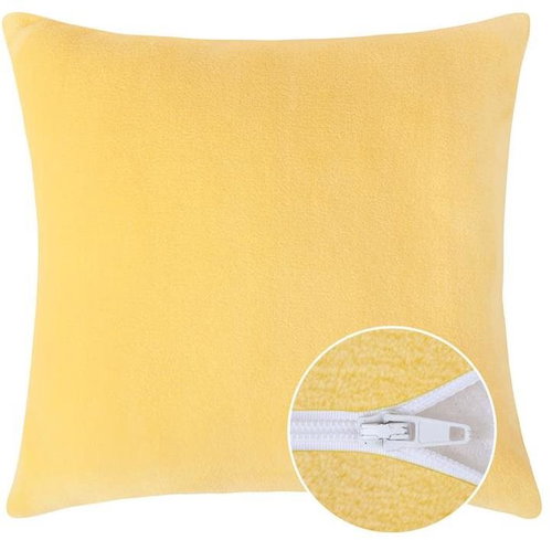 Bellatex Povláček MIKRO jednobarevný - 40 × 40 cm - světle žlutá - Pillowcase - Main image