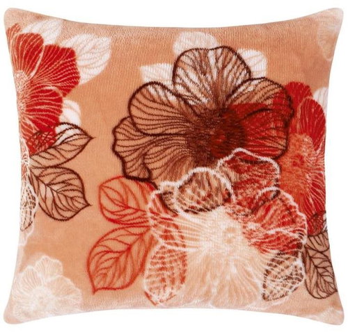 Bellatex MIKRO vzorovaný - 40 × 40 cm - oranžový květ - Pillow - Main image