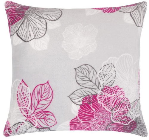 Bellatex MIKRO vzorovaný - 40 × 40 cm - šedorůžový květ - Pillow - Main image