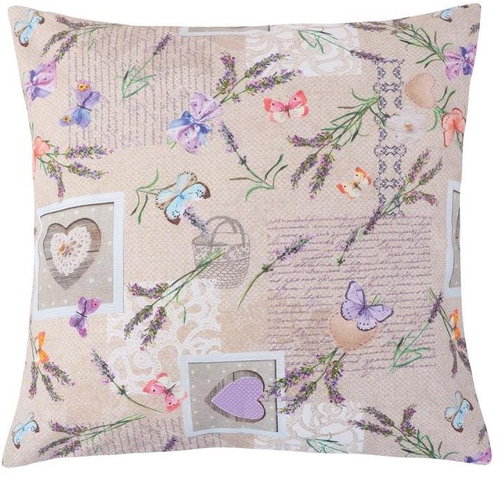 Bellatex EMA - 45 × 45 cm - patchwork levandule - Pillow - Main image