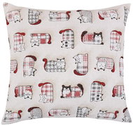 Bellatex EMA - 45 × 45 cm - červená kočka - Pillow
