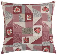 Bellatex EMA - 45 × 45 cm - patchwork bordový - Pillow
