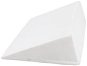 Bellatex Klínový podhlavník - 80 × 50 × 20 cm - Froté, bílá - Polštář