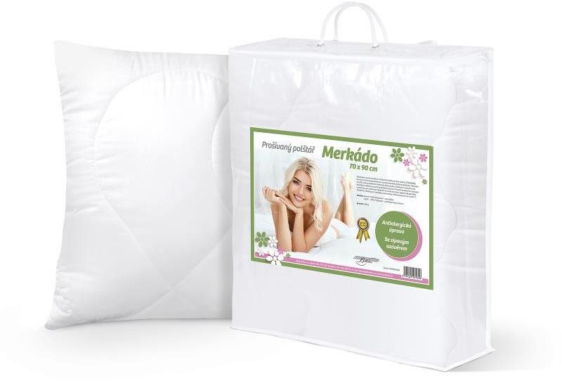 Bellatex Párna Merkádo 900 g - 70 × 90 cm - fehér, 70 × 90 cm