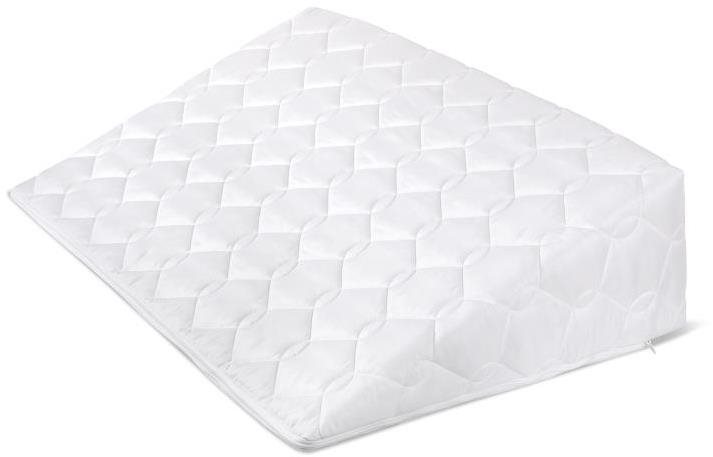Bellatex ék fejtámla varrással - 80 × 50 × 20 cm - fehér