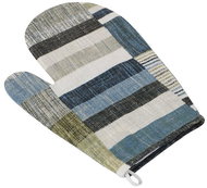 Bellatex 28 × 18 cm - blue-grey tiles - Oven Mitt