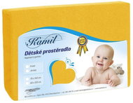 Bellatex Baby terry - 70 × 140 cm - deep yellow - Cot sheet