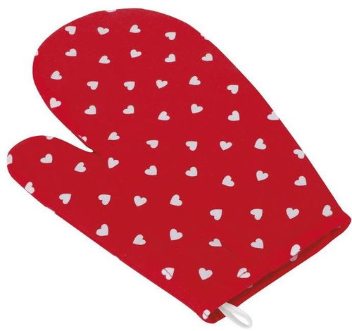 Bellatex 28 × 18 cm - hearts - Oven Mitt - Main image