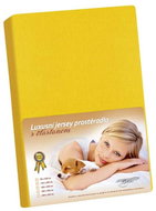 Bellatex Jersey with elastane - 100 × 200 cm - bright yellow - Bedsheet