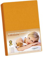 Bellatex Jersey with elastane - 160 × 200 cm - orange - Bedsheet