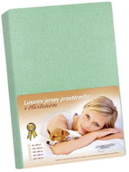 Bellatex Jersey with elastane - 90 × 200 cm - light green - Bedsheet