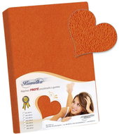 BELLATEX Prostěradlo Froté 140 × 200 cm, oranžové - Bedsheet