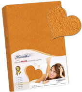 Bellatex Terry - 140 × 200 cm - light orange - Bedsheet