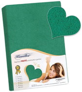 Bellatex Terry - 200 × 200 cm - dark green - Bedsheet