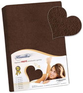 Bellatex Terry - 200 × 200 cm - dark brown - Bedsheet