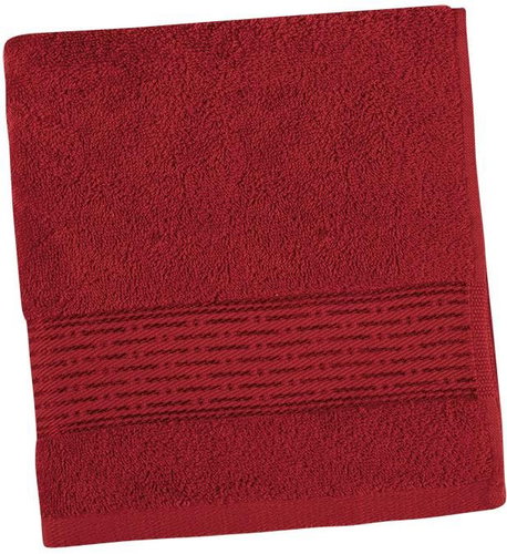 Bellatex Terry Collection Stripe - Towel 16/20 - 50 × 100 cm - burgundy - Towel - Main image
