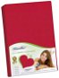 Plachta na posteľ Bellatex Jersey – 140 × 200 cm – červená - Prostěradlo