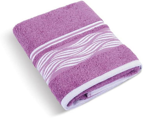 Bellatex Froté kolekce Vlnka - Ručník 72/119 - 50 × 100 cm - lila - Towel - Main image