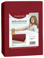 Bellatex Microflannel - 180 × 200 cm - burgundy - Bedsheet