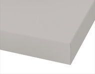 Bellatex Satin - 90 × 200 cm - light grey - Bedsheet